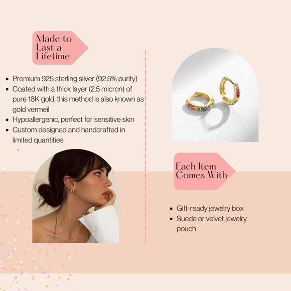 PEARL Caviar and Gold Hoop earrings - Picture 4 of 4